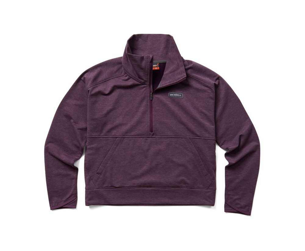 Pulôver Senhora - Merrell Timber 1/4 Zip - Roxo - GHQ805273
